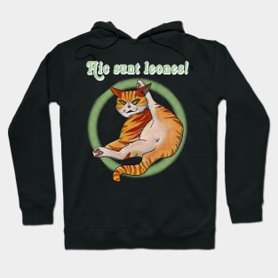 Hic sunt leones! Lazy ginger cat Hoodie